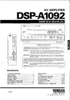 Yamaha DSPA-1092 - Service Manual